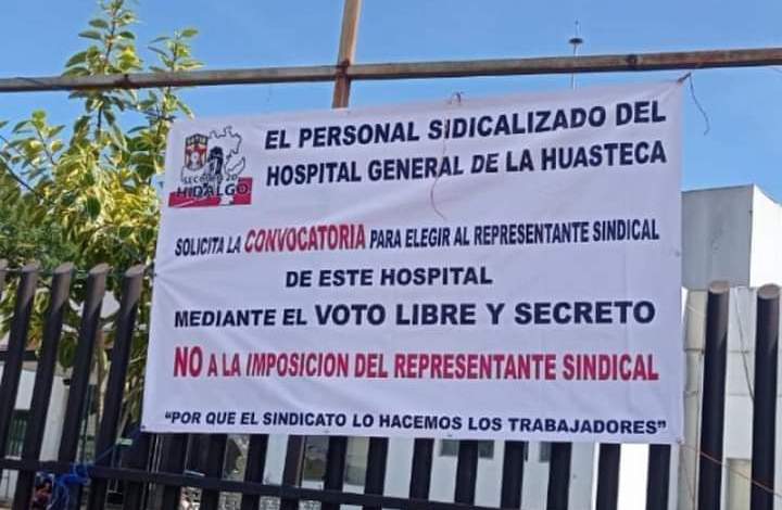 Personal de Salud se manifiesta en hospitales de la Huasteca