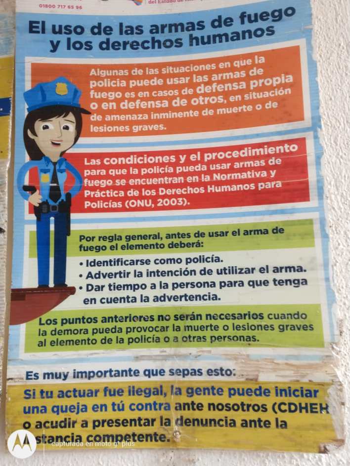 Con este cómic, policías de Huehuetla se guían para la detención de una persona